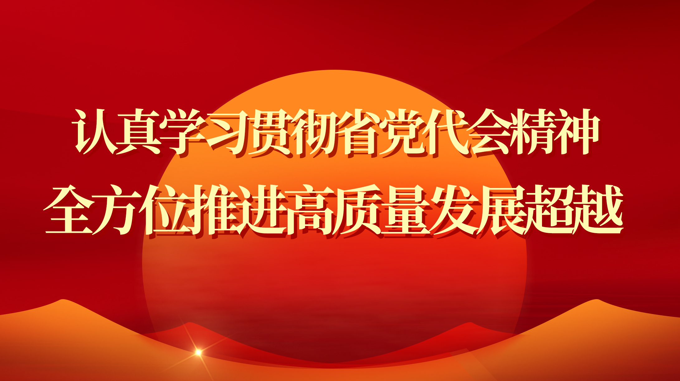 認真學(xué)習(xí)貫徹省黨代會精神 全方位推進高質(zhì)量發(fā)展超越